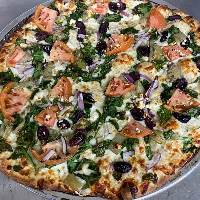 New York White Pizza.