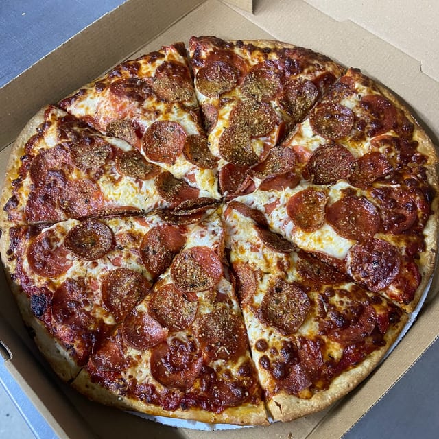 Double Pepperoni Pizza.