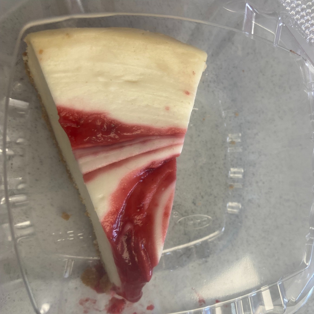 Strawberry Swirl Cheesecake.