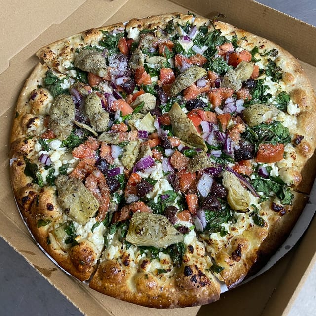 New York White Pizza.